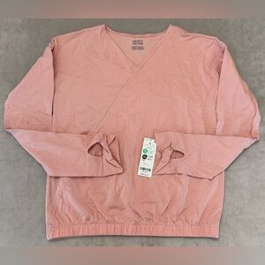 Carters Girls Size 12 Pink Long Sleeve Top Glitter NWT Cotton Shirt Kids